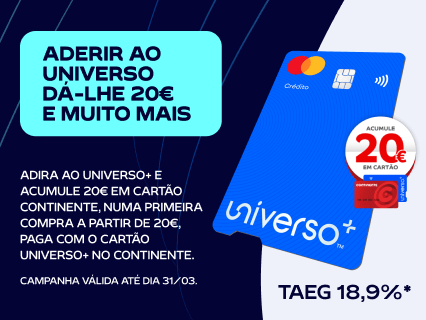 Cart&atilde;o Universo