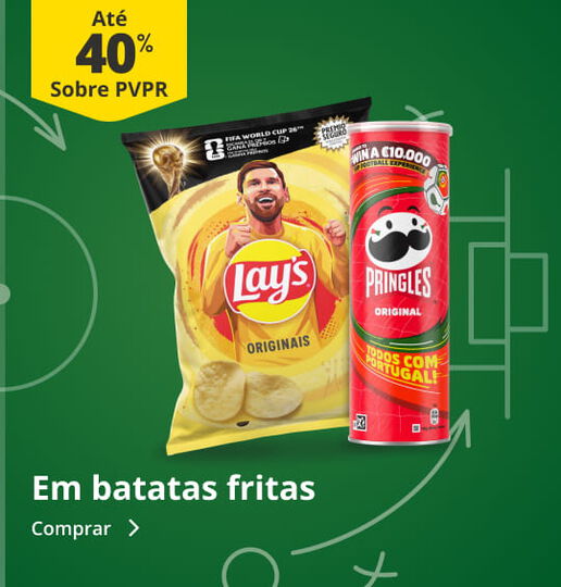 At&eacute; 40% sobre PVP Recomendado em Batatas Fritas