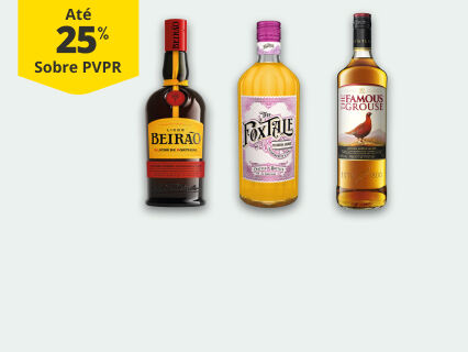 At&eacute; 25% PVPR em espirituosas