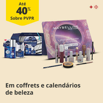 Até 40% PVPR em Coffrets e Calendários de Beleza