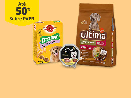 At&eacute; 50% sobre PVPR em produtos para c&atilde;o