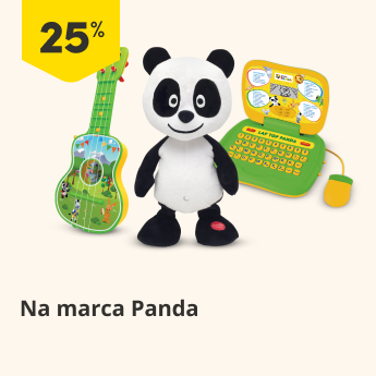 25% nos brinquedos da marca Panda
