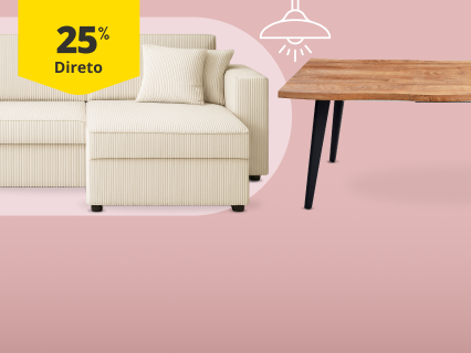 25% Desconto Direto em Mobili&aacute;rio. De 16/02 a 16/03.