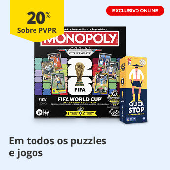 20% PVPR em todos os jogos e puzzles. Exclusivo Online
