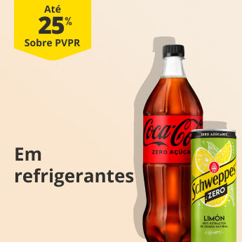 At&eacute; 25% PVPR em Refrigerantes 