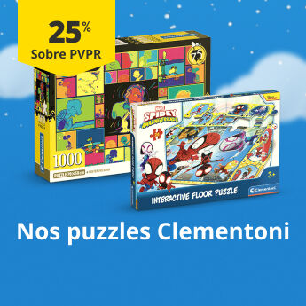 25% sobre PVPR nos puzzles da marca Clementoni