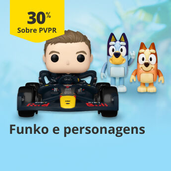 30% sobre PVP Recomendado em funko, personagens e heróis 30% sobre PVP Recomendado em funko, personagens e heróis