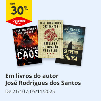 Até 30% Desconto Direto em livros do autor José Rodrigues dos Santos até 5 de novembro. Até 30% Desconto Direto em livros do autor José Rodrigues dos Santos até 5 de novembro.