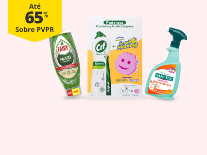 At&eacute; 65% PVPR em Limpeza da Cozinha