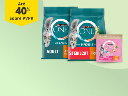  At&eacute; 40% PVPR em alimenta&ccedil;&atilde;o Purina One