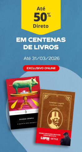 At&eacute; 50% Desconto Direto em centenas de livros. At&eacute; 31/03 (Exclusivo Online)