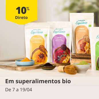 10% Desconto em superalimentos bio