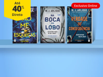 At&eacute; 40% desconto direto em livros do autor M.J Arlidge