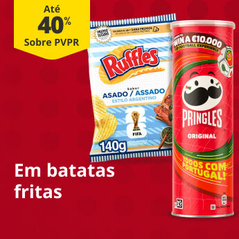 At&eacute; 40% em batatas fritas