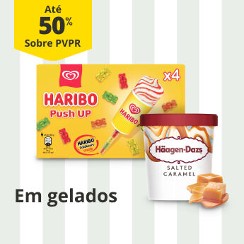 At&eacute; 50% PVPR em Gelados 