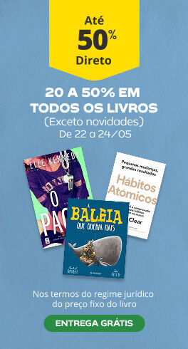 20% a 50% em todos os livros (exceto novidades)			 	