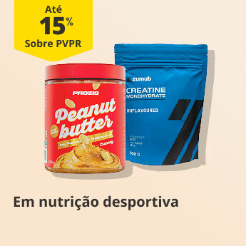 At&eacute; 15% PVPR em Nutri&ccedil;&atilde;o Desportiva