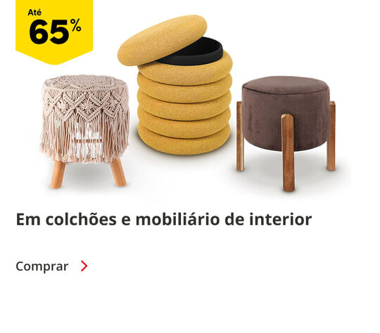 Até 65% em Colchões