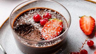 Mousse Chocolate e Manteiga Amendoim