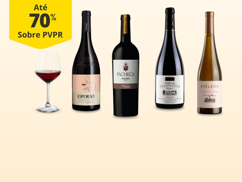 At&eacute; 70% em Vinhos Premiados