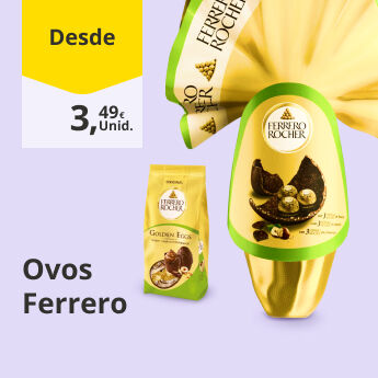 Desde 3,49&euro; em Ovos Ferrero