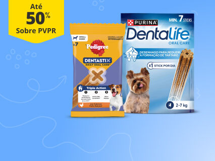 At&eacute; 50% PVPR em snacks para higiene oral
