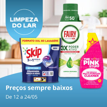 Limpeza do Lar: Sempre aos pre&ccedil;os mais baixos. De 12 a 24/05