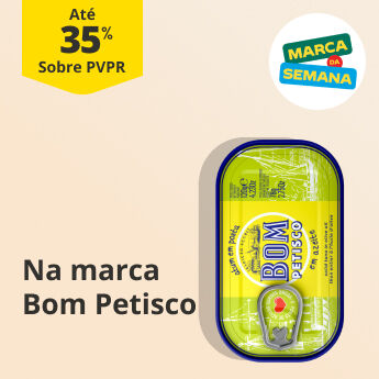 At&eacute; 35% PVPR Na marca Bom Petisco