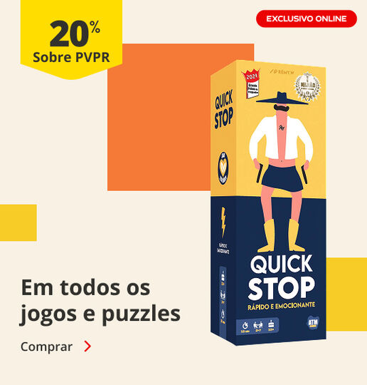 20% PVPR em todos os jogos e puzzles (exclusivo online)