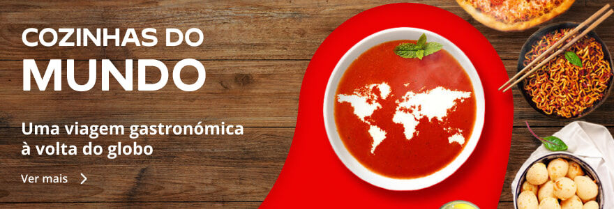 Cozinhas do Mundo. Uma viagem gastronómica à volta do globo.