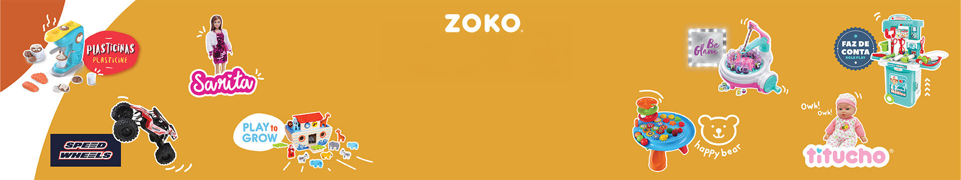 ZOKO Crie Diversão com as marcas exclusivas