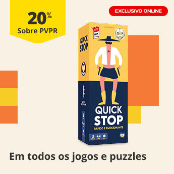 20% sobre PVP Recomendado em todos os jogos e puzzles