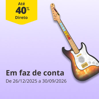 At&eacute; 40% DD em faz de conta
