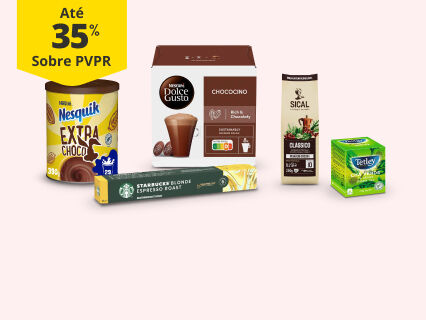 null Até 35% PVPR em Cafés, Chás e Bebidas Solúveis