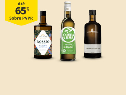 At&eacute; 65% PVPR em Azeites