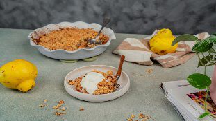Receita Crumble de Marmelo
