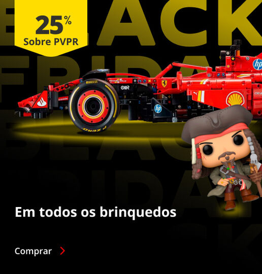25% PVPR em todos os brinquedos e jogos