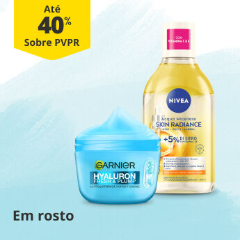 At&eacute; 40% PVPR Em rosto