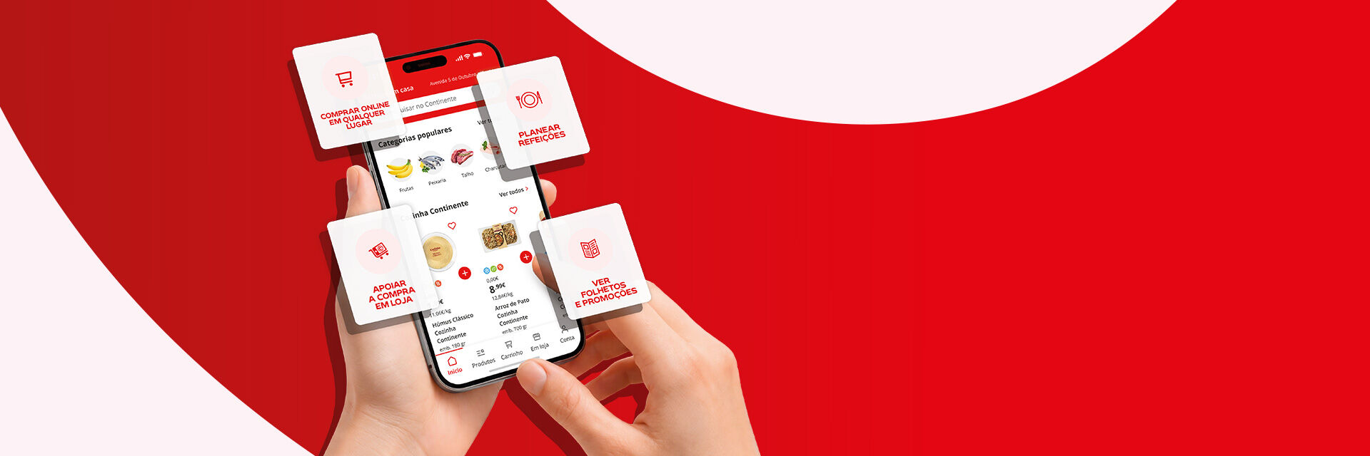 Nova App Continente: Nunca foi t&atilde;o f&aacute;cil comprar online!
