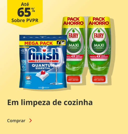 At&eacute; 65% PVPR em Limpeza de Cozinha