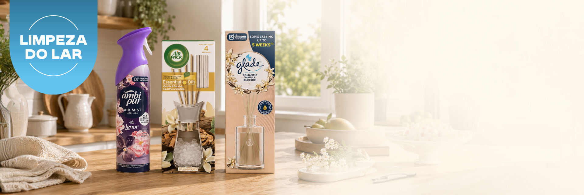 Crie o ambiente perfeito: At&eacute; 55% em velas e ambientadores 