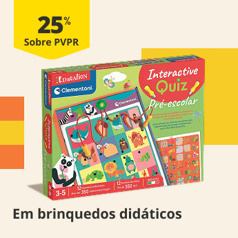 25% PVPR em brinquedos did&aacute;ticos