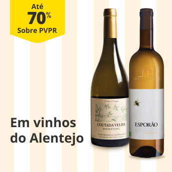 At&eacute; 70% PVPR em Vinhos do Alentejo