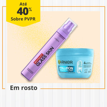 At&eacute; 40% PVPr em rosto