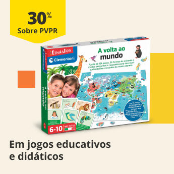 30% PVPR Em jogos educativos e did&aacute;ticos