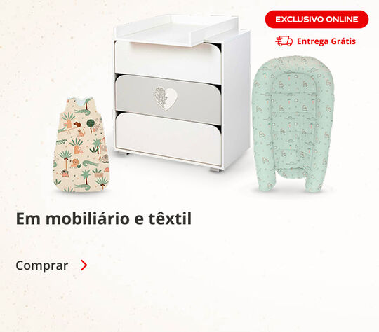 Entregas Grátis em mobiliário e têxtil de bebé. Exclusivo online. Entregas Grátis em mobiliário e têxtil de bebé. Exclusivo online.