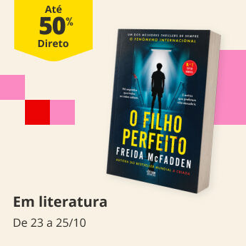 At&eacute; 50% em literatura