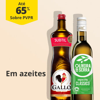 At&eacute; 65% PVPR em Azeites