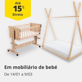 At&eacute; 15% Desconto Direto em Mobili&aacute;rio Beb&eacute;
