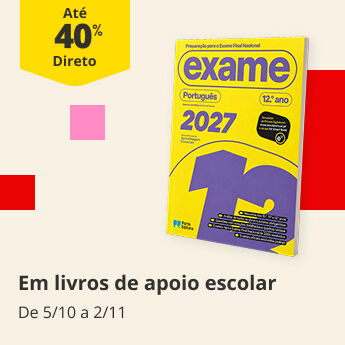 At&eacute; 40% Desconto Direto Livros de apoio escolar. De 5/10 a 2/11